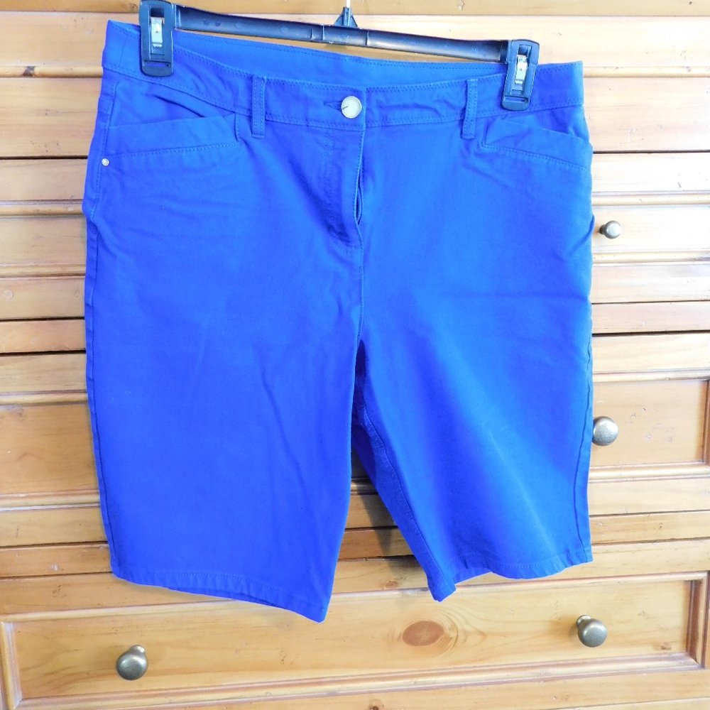 Size 2 Blue Chico's Shorts Elastic Waist - Soft